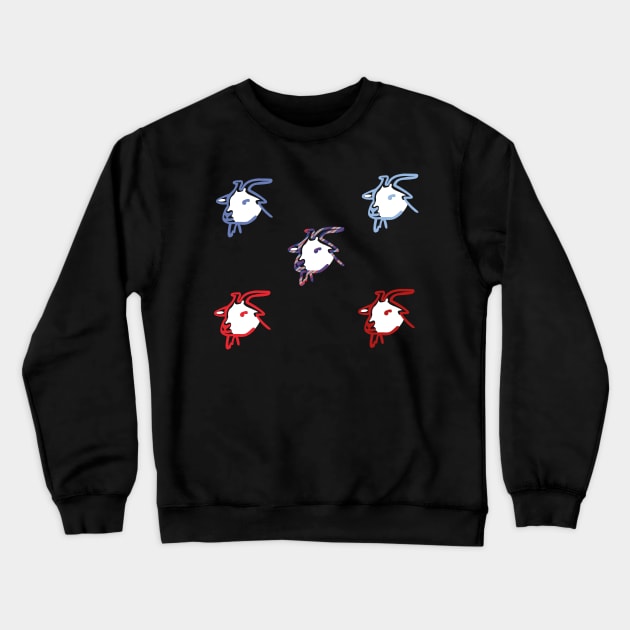 Simone Biles Greatest of All Time GOAT Sticker Pack Crewneck Sweatshirt by GrellenDraws